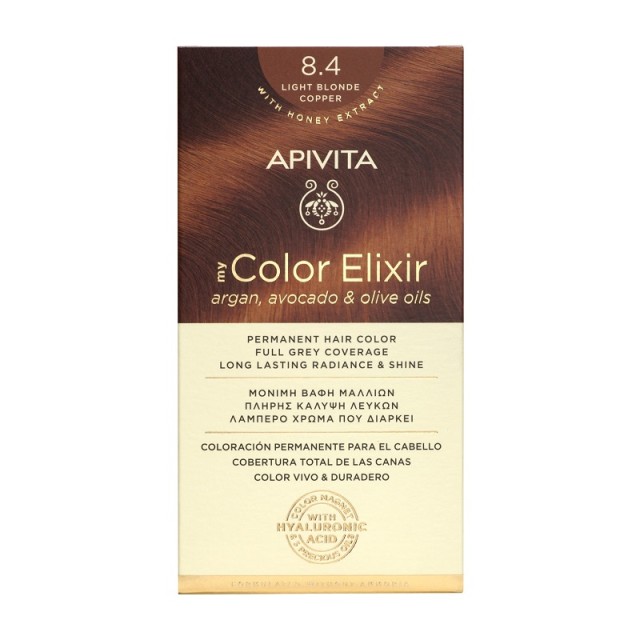 Apivita My Color Elixir 8.4, Ξανθό Ανοιχτό Χάλκινο 125ml