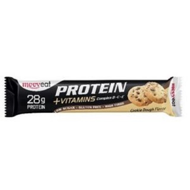 Mooveat Protein-Vitamin bar 28% - Γεύση Cookies 80g