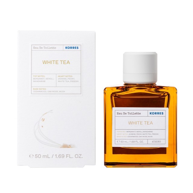 Korres Eau De Toilette White Tea / Bergamot / Freesia, Γυναικείο Άρωμα 50ml