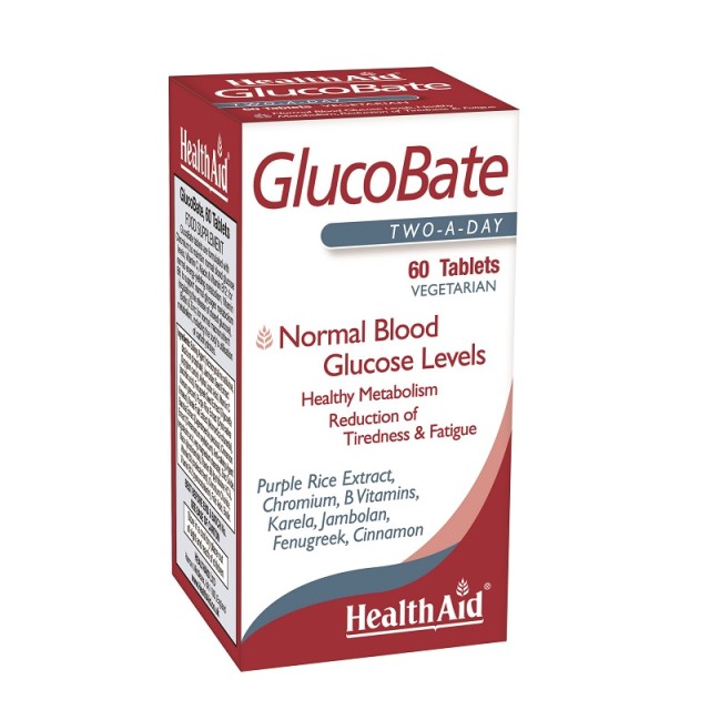 Health Aid GlucoBate, Φυτική Φόρμουλα Για Το Διαβήτη 60tabs