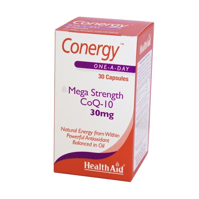 Health Aid Conergy COQ10 30mg, Συνένζυμο Q10 30caps