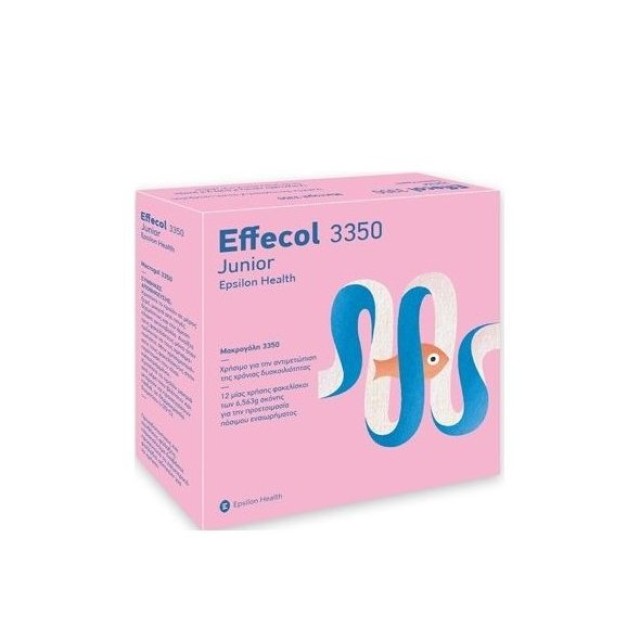 Epsilon Health Effecol 3350 Junior, Βοήθημα για τη Χρόνια Δυσκοιλιότητα σε Παιδιά 12 φακελίσκοι