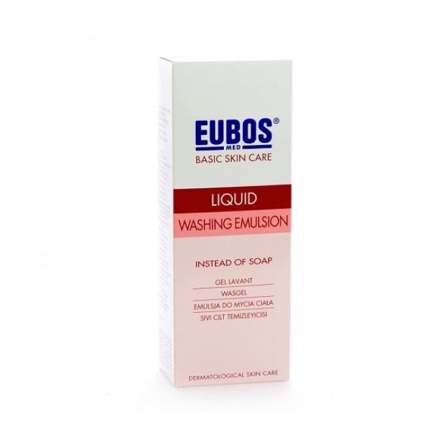 Eubos Liquid Washing Emulsion Red, Απαλό Υγρό Καθαρισμού Προσώπου & Σώματος 400ml