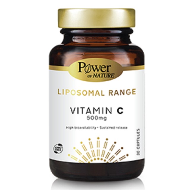 Power Of Nature Liposomal Range Vitamin C 500mg Συμπλήρωμα Διατροφής για Ανοσοποιητικό 30caps