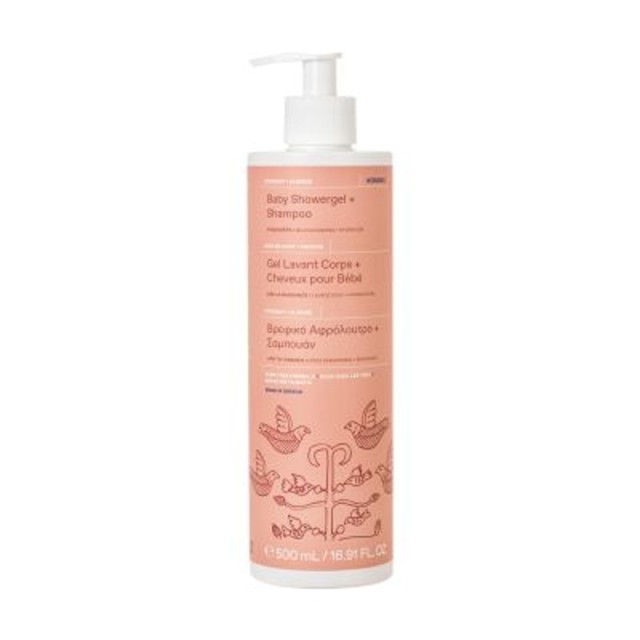 Korres Baby Showergel+Shampoo Αφρόλουτρο / Σαμπουάν Coconut & Almond 500ml