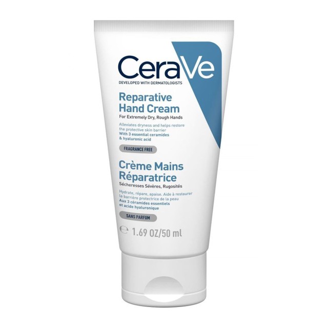 CeraVe - Reparative Hand Cream, Επανορθωτική Κρέμα Χεριών, 50ml