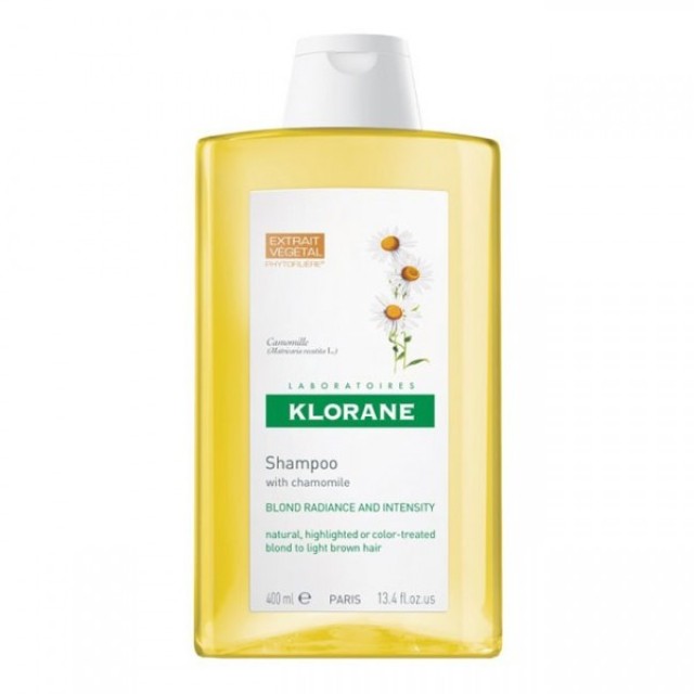 Klorane Shampoo with Chamomille, Σαμπουάν με Εκχύλισμα Χαμομηλιού για Χρυσαφένια Λάμψη 400ml