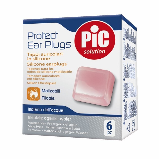 Pic Protect Ear Plugs Silicone Ωτοασπίδες Σιλικόνης, 6τμχ