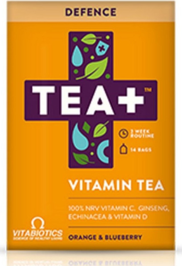 Vitabiotics - TEA+ Defense Vitamin Tea 14 τμχ