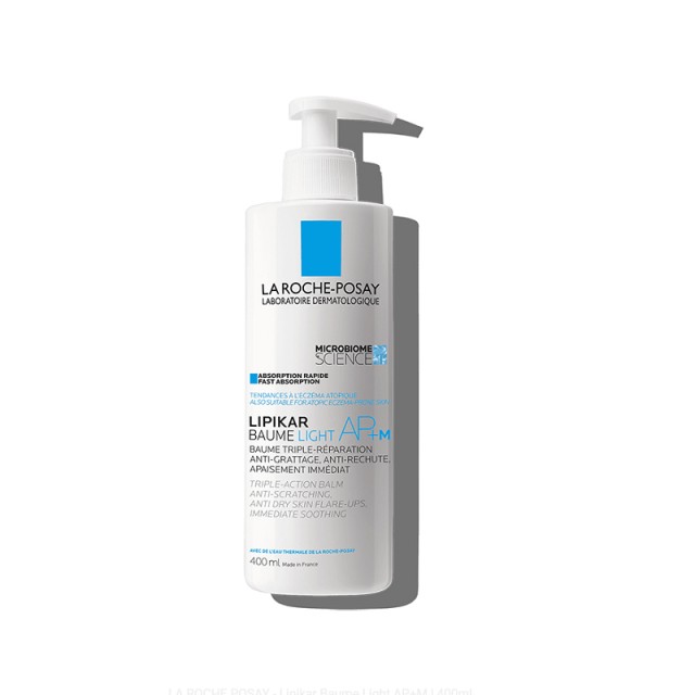 La Roche Lipikar Baume Light-Μαλακτικό Βάλσαμο για το Ξηρό Δέρμα με Τάση Ατοπίας, 400ml