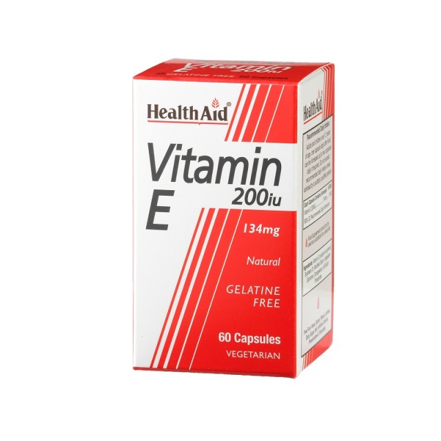 Health Aid Vitamin E 200iu, Βιταμίνη Ε, Υγεία Καρδιαγγειακού & Ανοσοποιητικού 60caps