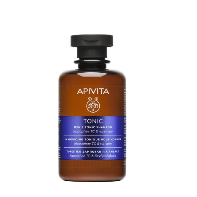 Apivita Mini Mens Tonic Shampoo For Thinning Hair With Hippophae TC & Rosemary 75ml