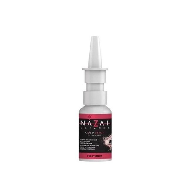 Frezyderm Nazal Cleaner Cold Spicy (2.2% NaCl), Αποσυμφορητικό με Ανθό Αλατιού Μεσολογγίου για Έντονη Καταρροή 30ml