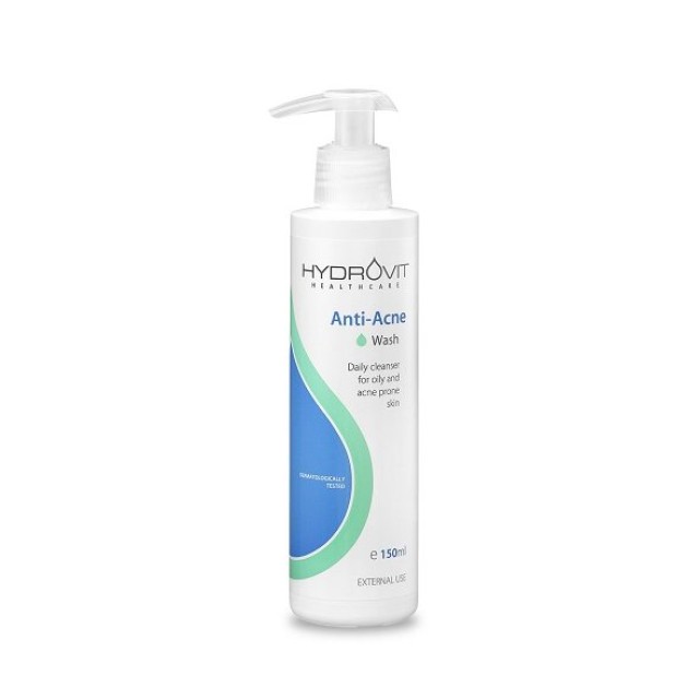 Hydrovit Anti-Acne Wash, Καθημερινός Καθαρισμός της Λιπαρής και Ακνεϊκής Επιδερμίδας 150ml