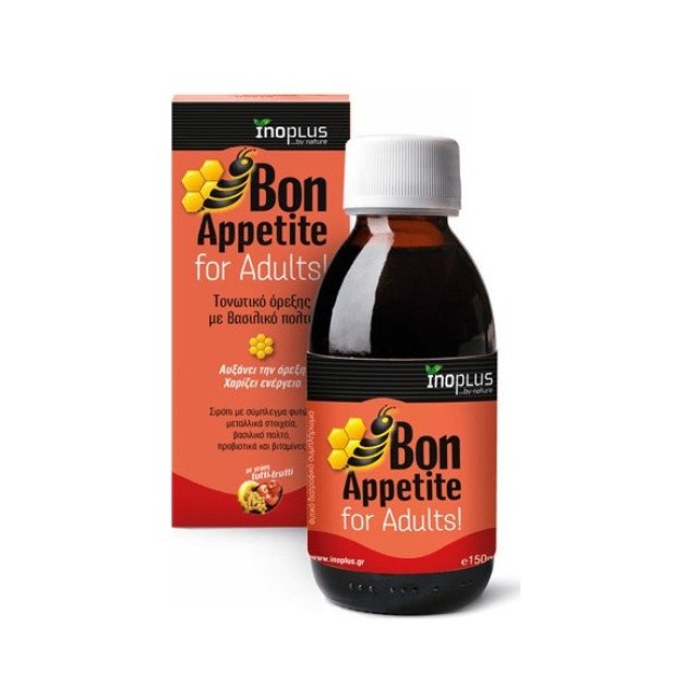 Inoplus Bon Appetite for Adults, Τονωτικό Όρεξης με Βασιλικό Πολτό 150ml