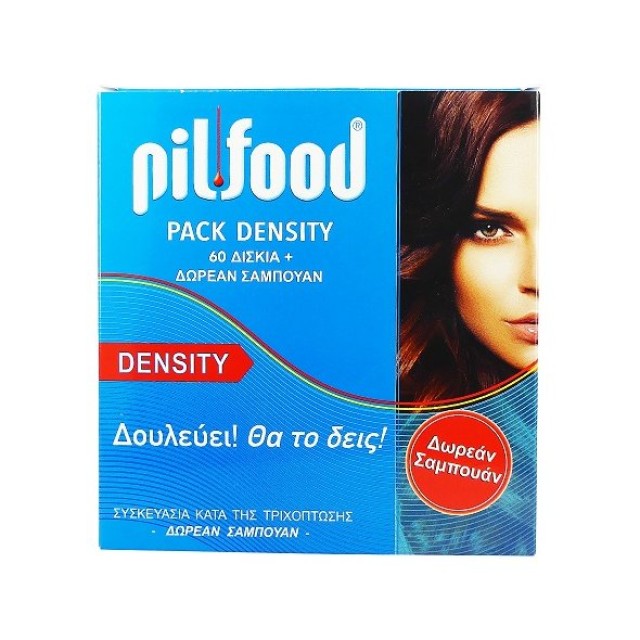 Pharmazac Pilfood Pack Density, Συμπλήρωμα Διατροφής για Μαλλιά & Νύχια 60 caps + ΔΩΡΟ Σαμπουάν κατά της Τριχόπτωσης 200ml
