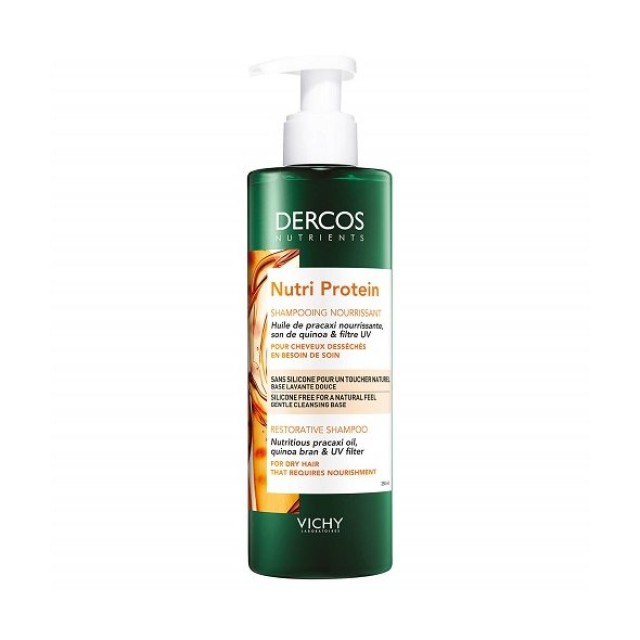 Vichy Dercos Nutrients Nutri Protein Restorative Shampoo, Σαμπουάν Αναδόμησης για Ξηρά Μαλλιά 250ml