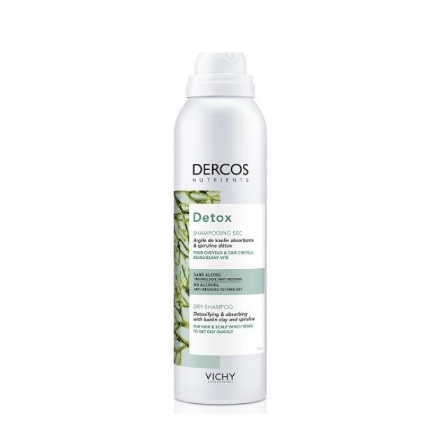 Vichy Dercos Nutrients Detox Dry Shampoo, Ξηρό Σαμπουάν χωρίς Λούσιμο 150ml