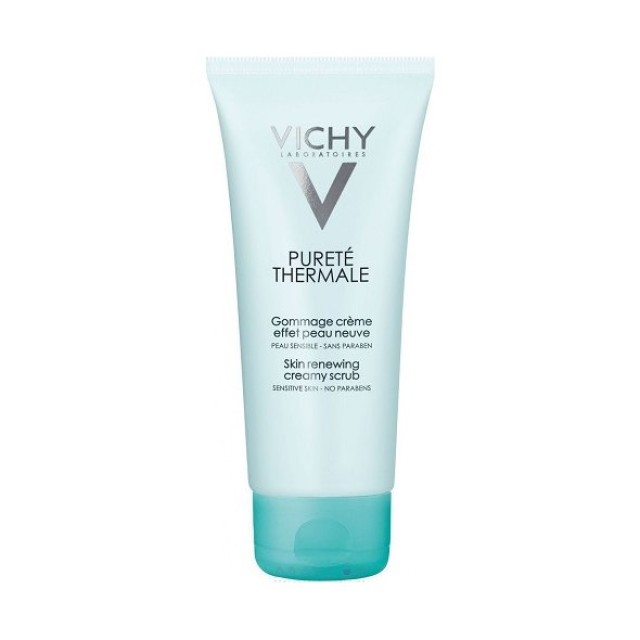 Vichy Purete Thermale Skin Renewing Creamy Scrub, Κρέμα Απολέπισης Προσώπου για Ευαίσθητες Επιδερμίδες 75ml