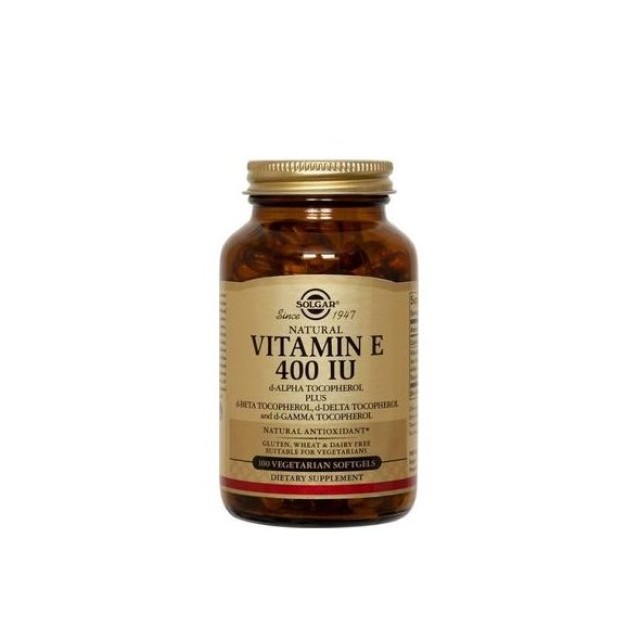 Solgar Vitamin E Natural 400iu, Βιταμίνη Ε Φυσικής Πηγής 100 μαλακές κάψουλες