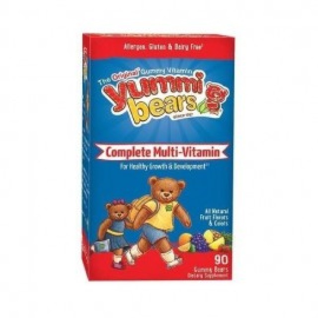 Hero Nutritionals Yummi Bears Complete Multi-Vitamin, Πολυβιταμίνες για Παιδιά 90 ζελεδάκια